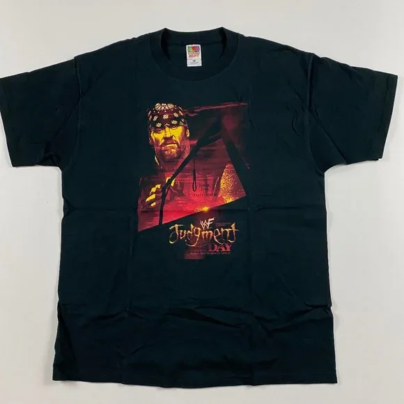 Vintage 2002 WWF WWE Judgment Day The Undertaker T Shirt Mens XL Judgement Day - Picture 1 of 9